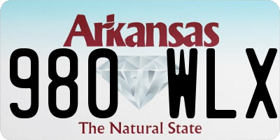 AR license plate 980WLX