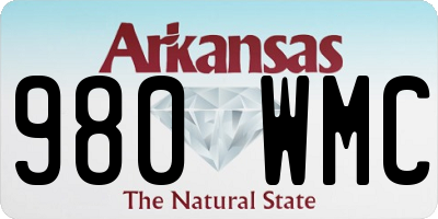 AR license plate 980WMC