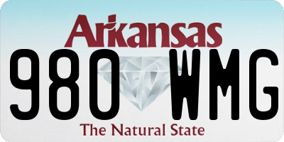 AR license plate 980WMG