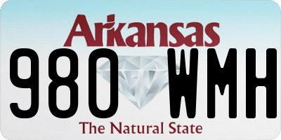AR license plate 980WMH