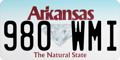 AR license plate 980WMI