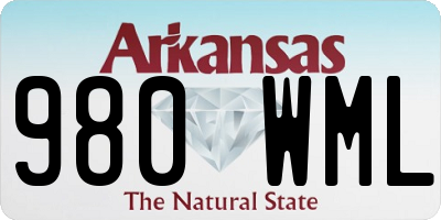 AR license plate 980WML