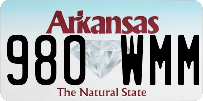 AR license plate 980WMM