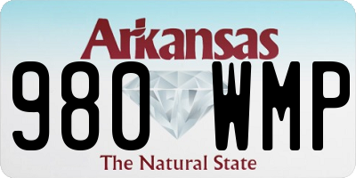 AR license plate 980WMP