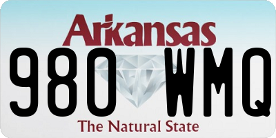 AR license plate 980WMQ