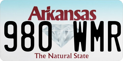 AR license plate 980WMR