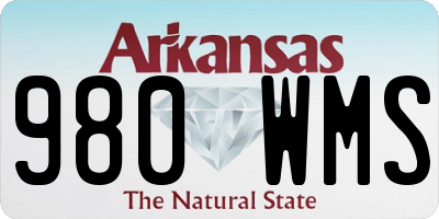 AR license plate 980WMS