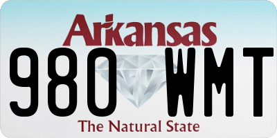 AR license plate 980WMT