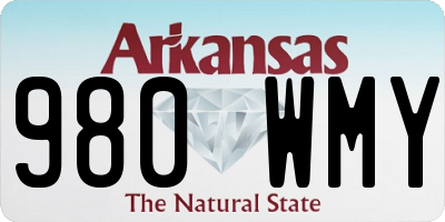 AR license plate 980WMY