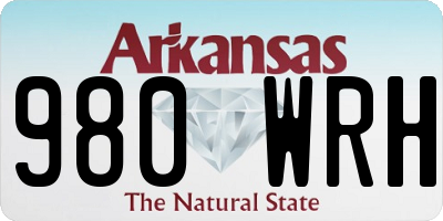 AR license plate 980WRH