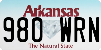 AR license plate 980WRN