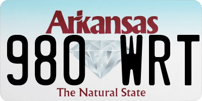 AR license plate 980WRT