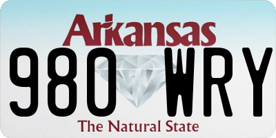 AR license plate 980WRY