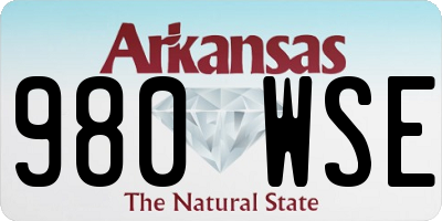 AR license plate 980WSE