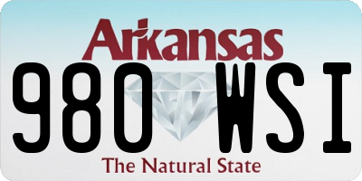 AR license plate 980WSI