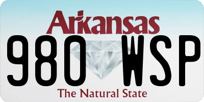 AR license plate 980WSP