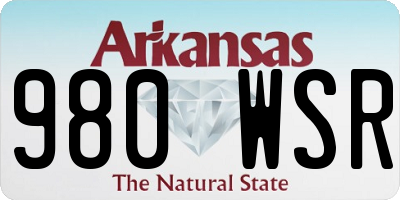 AR license plate 980WSR