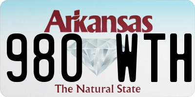 AR license plate 980WTH