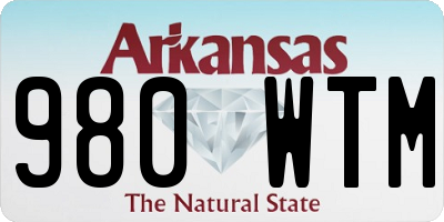 AR license plate 980WTM