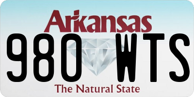 AR license plate 980WTS