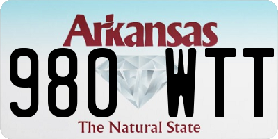 AR license plate 980WTT