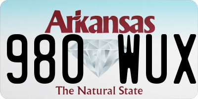 AR license plate 980WUX