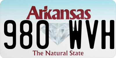 AR license plate 980WVH