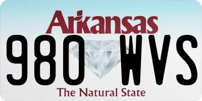 AR license plate 980WVS