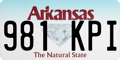 AR license plate 981KPI