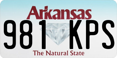 AR license plate 981KPS