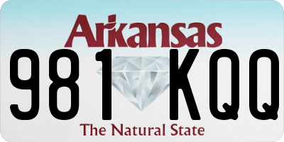 AR license plate 981KQQ
