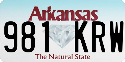 AR license plate 981KRW