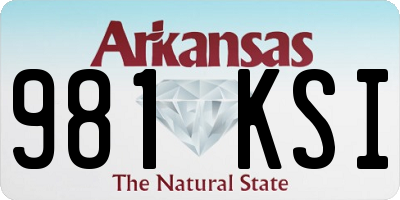 AR license plate 981KSI