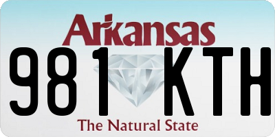 AR license plate 981KTH