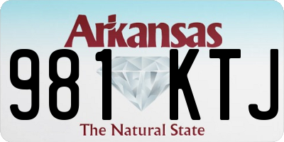 AR license plate 981KTJ
