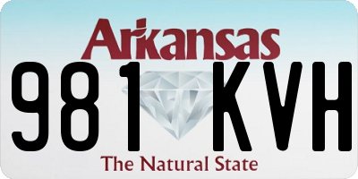 AR license plate 981KVH