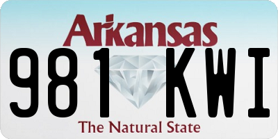 AR license plate 981KWI
