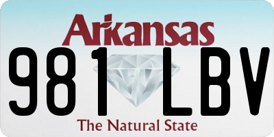 AR license plate 981LBV