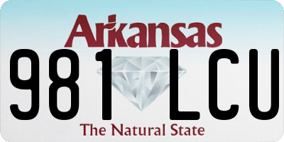 AR license plate 981LCU