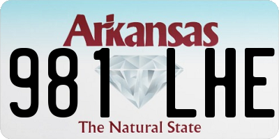 AR license plate 981LHE