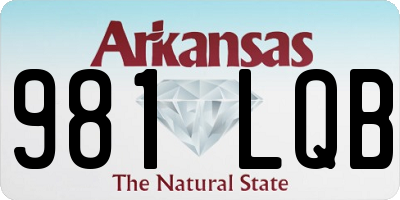 AR license plate 981LQB