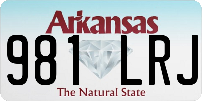 AR license plate 981LRJ