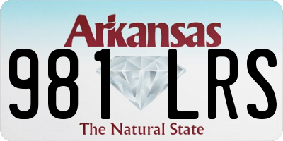 AR license plate 981LRS