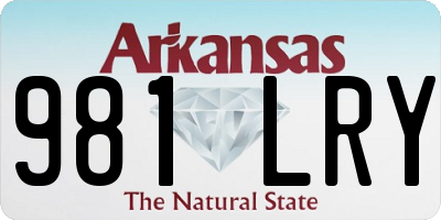 AR license plate 981LRY