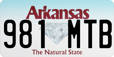 AR license plate 981MTB
