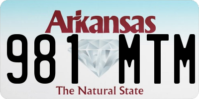 AR license plate 981MTM