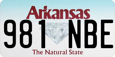 AR license plate 981NBE
