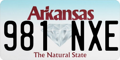 AR license plate 981NXE