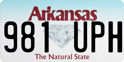 AR license plate 981UPH