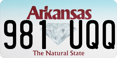 AR license plate 981UQQ